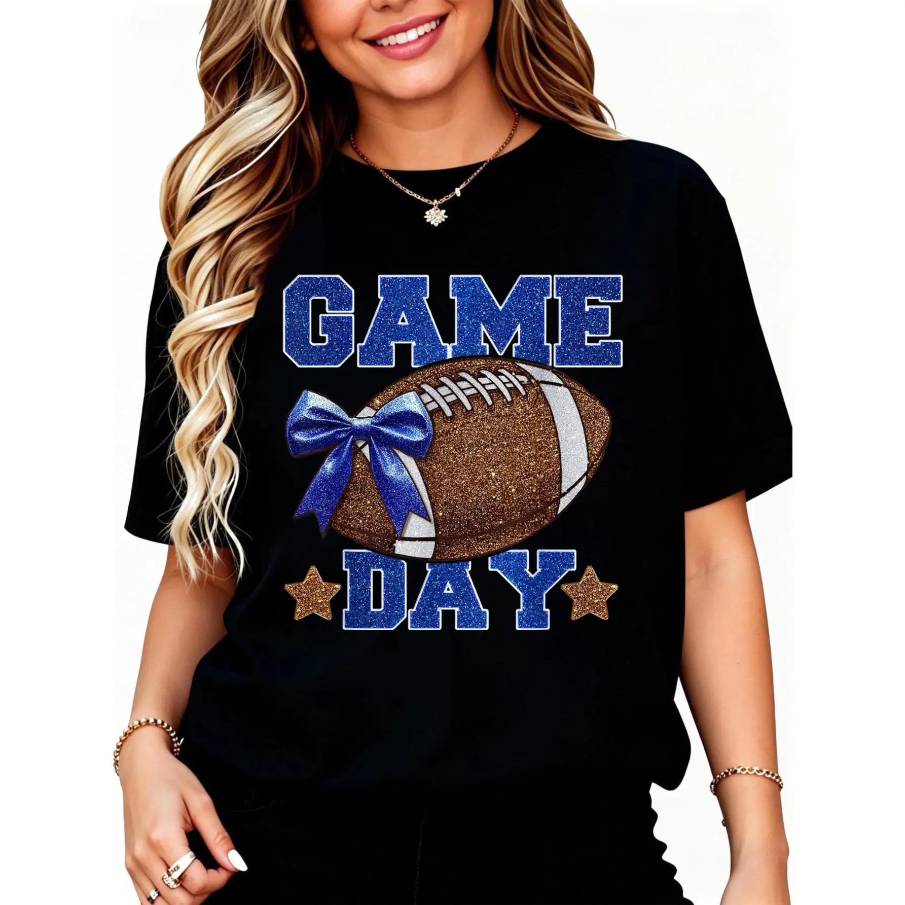 Summer Clothing Vibes - เสื้อยืด Game Day ฤดูกาลฟุตบอล ลาย Football