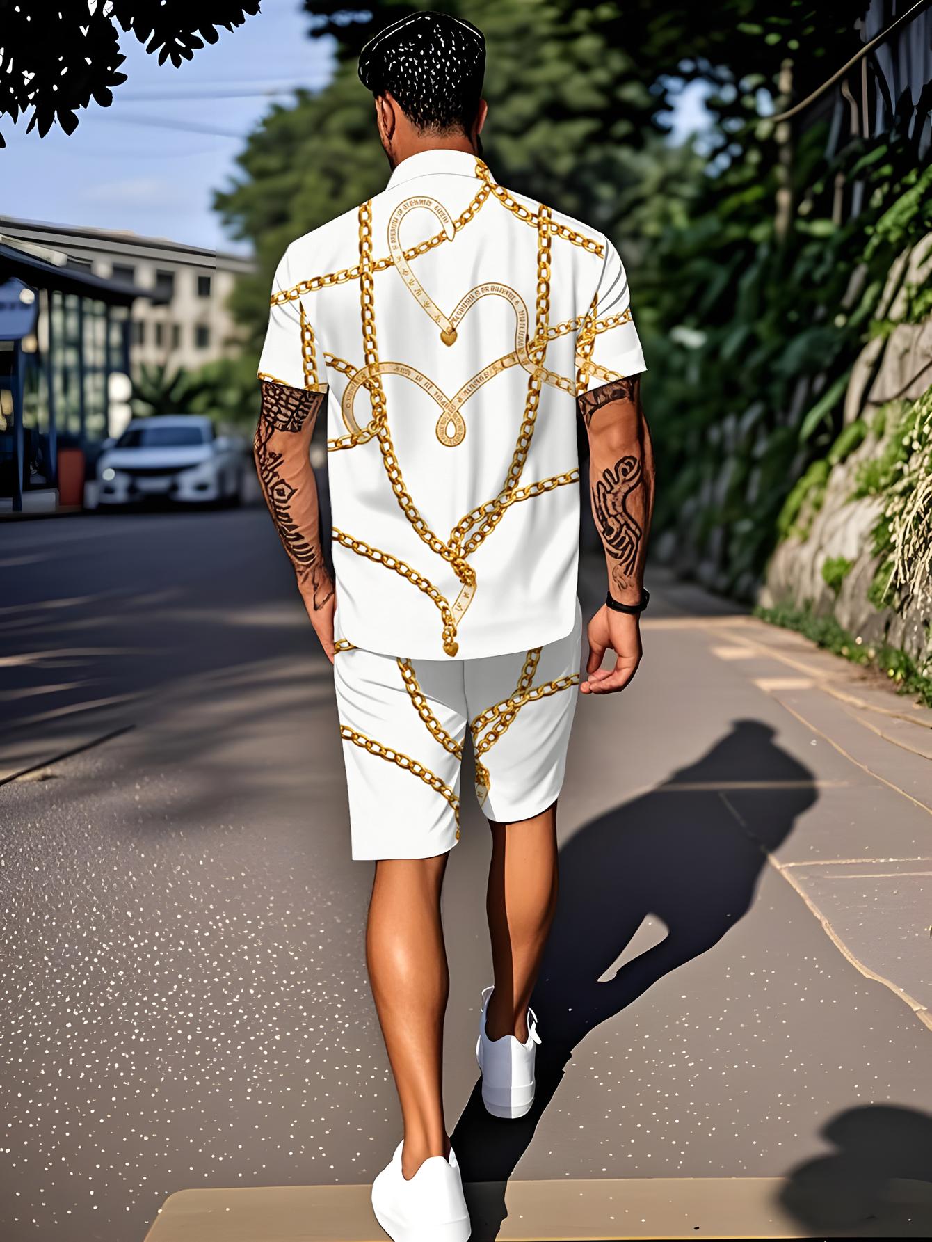 Summer Clothing Drip - ชุดเสื้อผ้าผู้ชาย คอลเลคชั่นฤดูใบไม้ผลิ/ฤดูร้อน ปี 2026 ชุดเซ็ต 2
