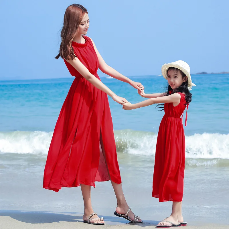แม่และเด็กผู้หญิง ชุดวันหยุดดู - Summer Clothing Resort บทวิจารณ์และราคา