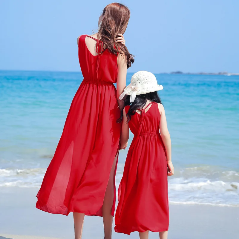 แม่และเด็กผู้หญิง ชุดวันหยุดดู - Summer Clothing Resort บทวิจารณ์และราคา