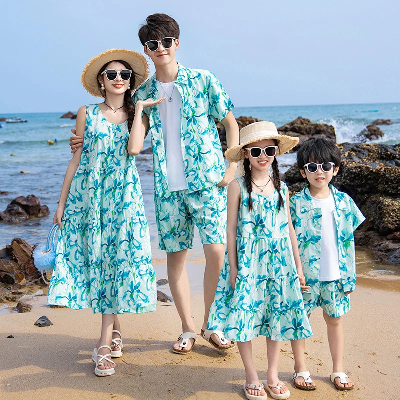 ชุดวันหยุดพ่อแม่ลูก, ชุดคู่พ่อ - Summer Clothing Resort บทวิจารณ์และราคา