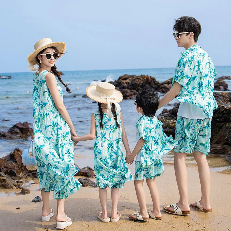 ชุดวันหยุดพ่อแม่ลูก, ชุดคู่พ่อ - Summer Clothing Resort บทวิจารณ์และราคา