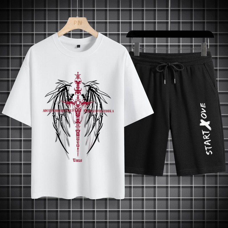 เสื้อยืดผู้ชาย 1 ชุด ฤดูใบไม้ผ - Summer Clothing Drip บทวิจารณ์และราคา