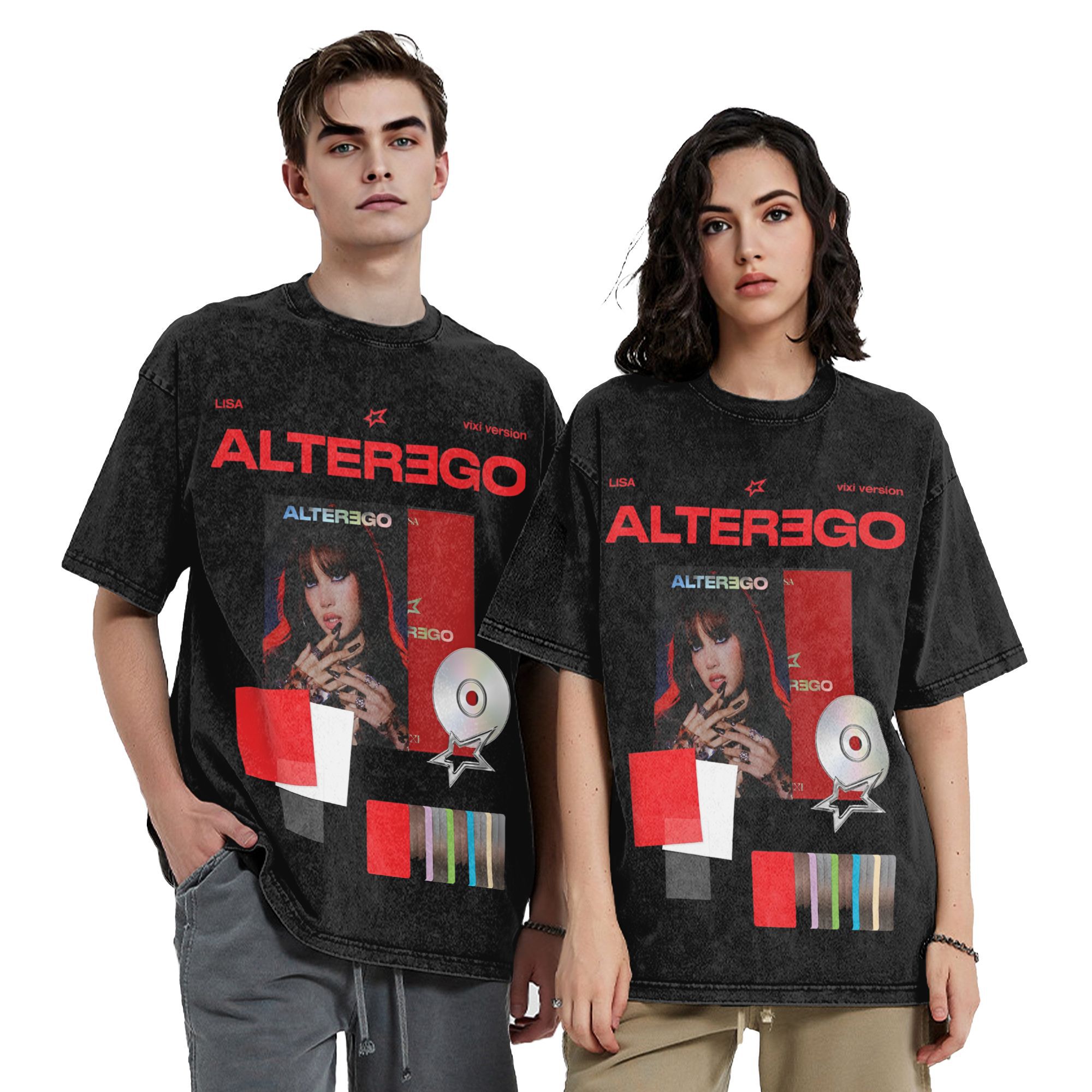 เสื้อยืดลายกราฟิก Harajuku LIS - Summer Clothing Ego บทวิจารณ์และราคา