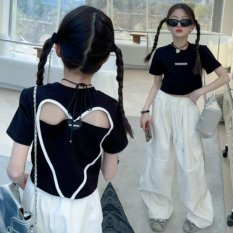 เสื้อยืดผ้าฝ้ายสำหรับเด็กผู้หญ - Summer Loving Kids Clothing บทวิจารณ์และราคา
