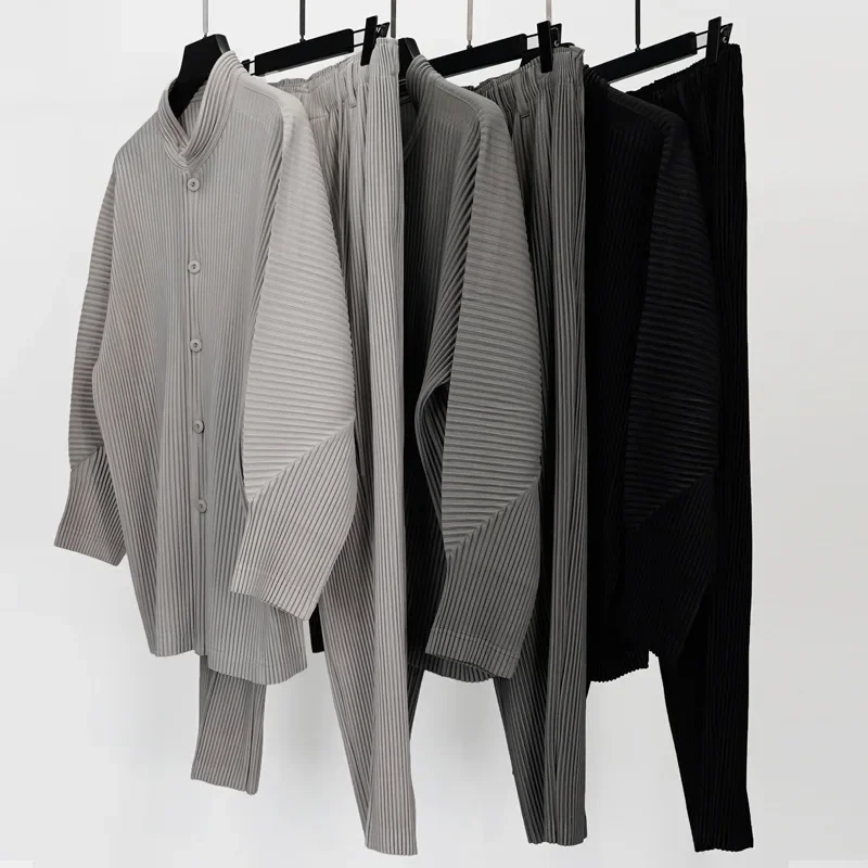 Miyake จีบสบายๆกางเกงผู้ชายญี่ - Japanese Summer Clothing Men บทวิจารณ์และราคา