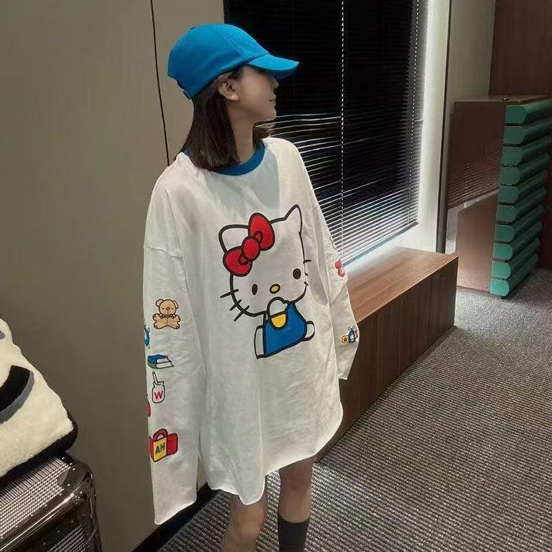 เสื้อยืดแขนยาวลายการ์ตูนเฮลโล  - Summer Clothing Usa บทวิจารณ์และราคา