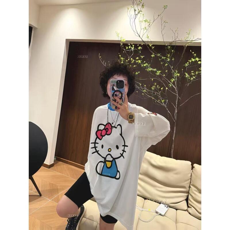 เสื้อยืดแขนยาวลายการ์ตูนเฮลโล  - Summer Clothing Usa บทวิจารณ์และราคา