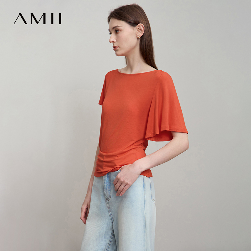 เสื้อยืดผู้หญิงทรงสลิมฟิตสไตล์ - Summer Clothing Drop บทวิจารณ์และราคา