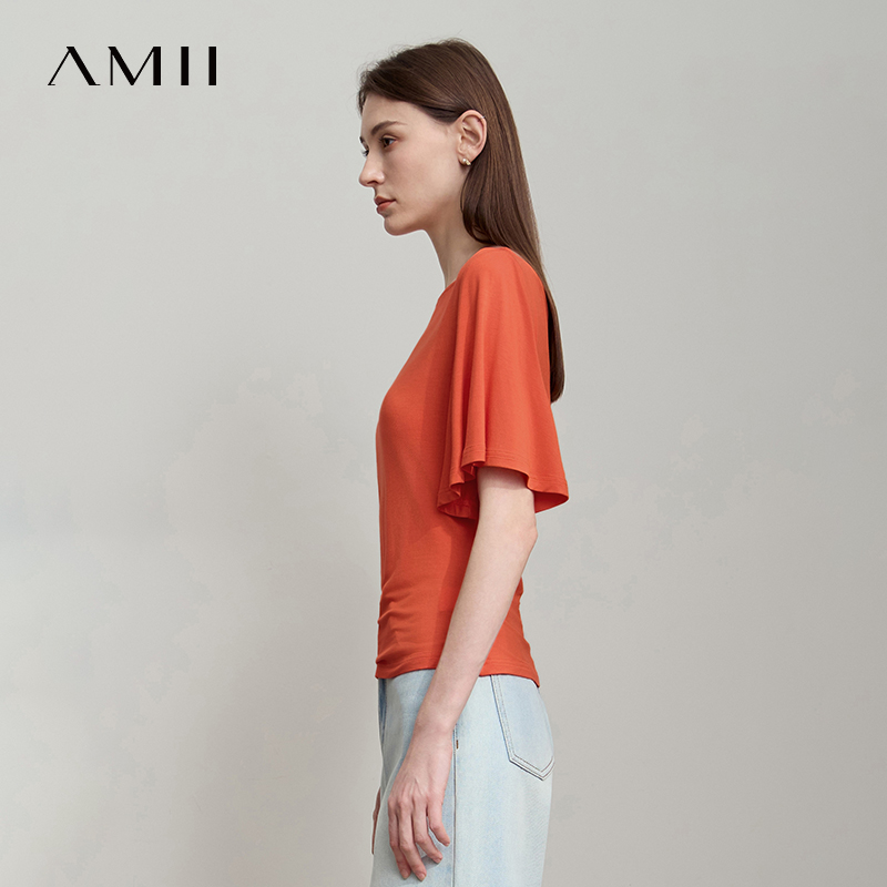 เสื้อยืดผู้หญิงทรงสลิมฟิตสไตล์ - Summer Clothing Drop บทวิจารณ์และราคา