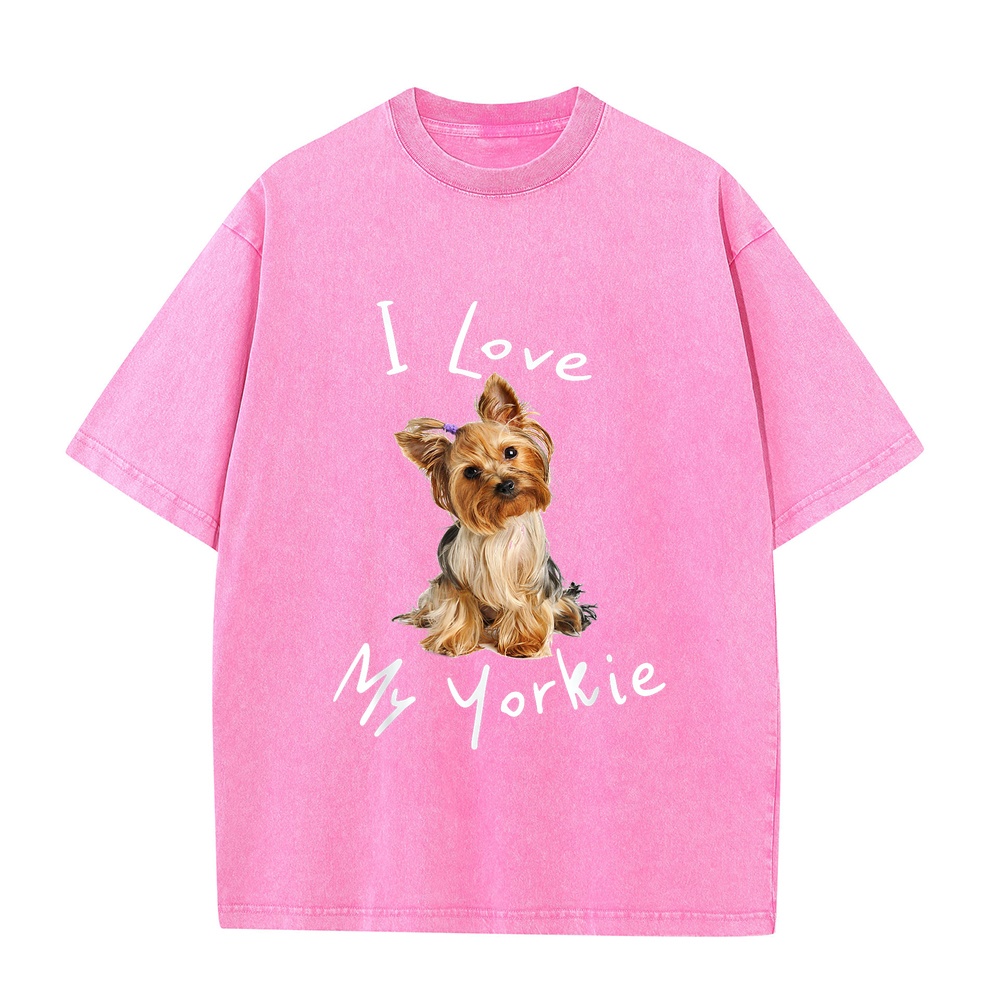 เสื้อยืดลาย I Love My Yorkie ส - Summer Loving Kids Clothing บทวิจารณ์และราคา