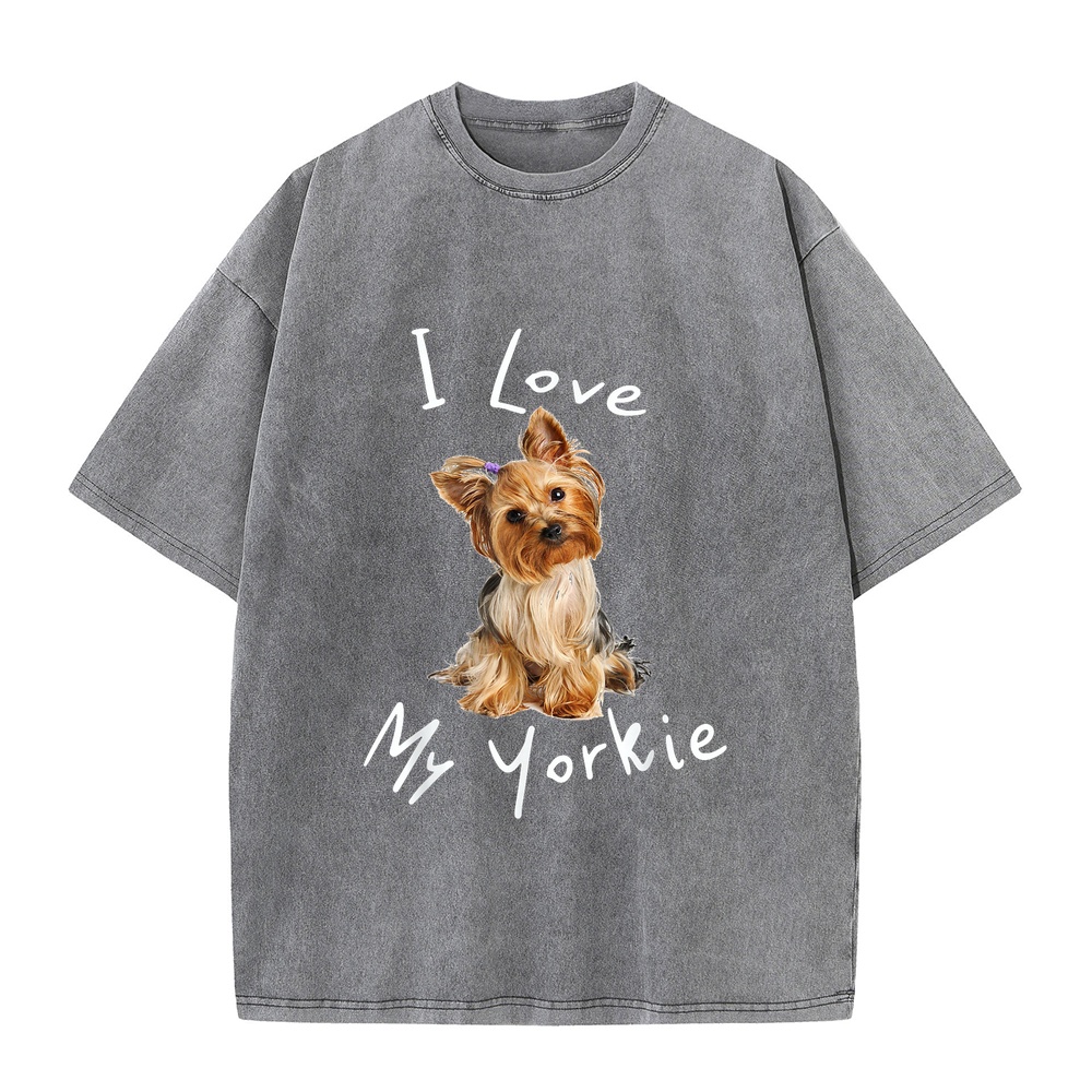 เสื้อยืดลาย I Love My Yorkie ส - Summer Loving Kids Clothing บทวิจารณ์และราคา