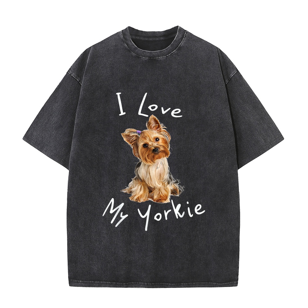 เสื้อยืดลาย I Love My Yorkie ส - Summer Loving Kids Clothing บทวิจารณ์และราคา