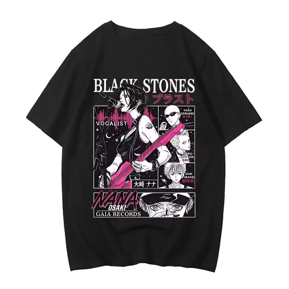 เสื้อยืดวินเทจลายการ์ตูนญี่ปุ่ - Japanese Summer Clothing Men บทวิจารณ์และราคา