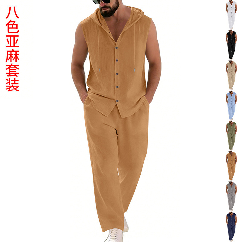 ชุดลำลองผ้าลินินสำหรับผู้ชาย เ - Summer Clothing Usa บทวิจารณ์และราคา