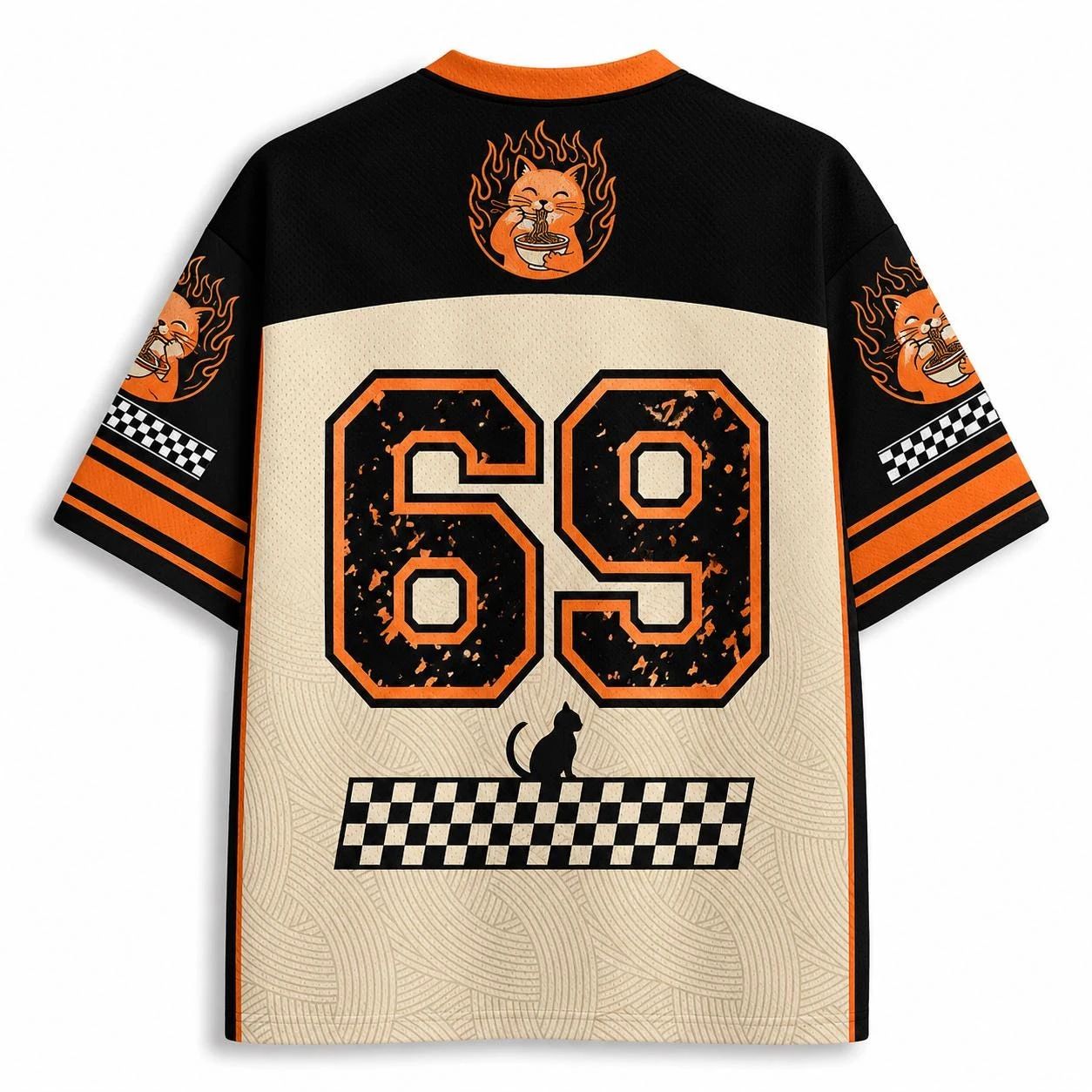 เสื้อยืดคอวีลายแมวน่ารักสไตล์ญ - Japanese Summer Clothing Men บทวิจารณ์และราคา