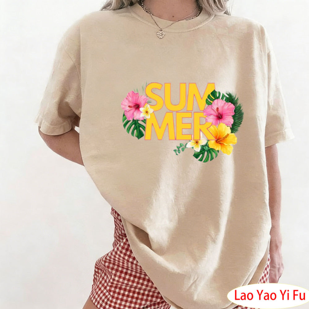 เสื้อยืดลายดอกไม้เขตร้อนฤดูร้อ - Summer Clothing Resort บทวิจารณ์และราคา