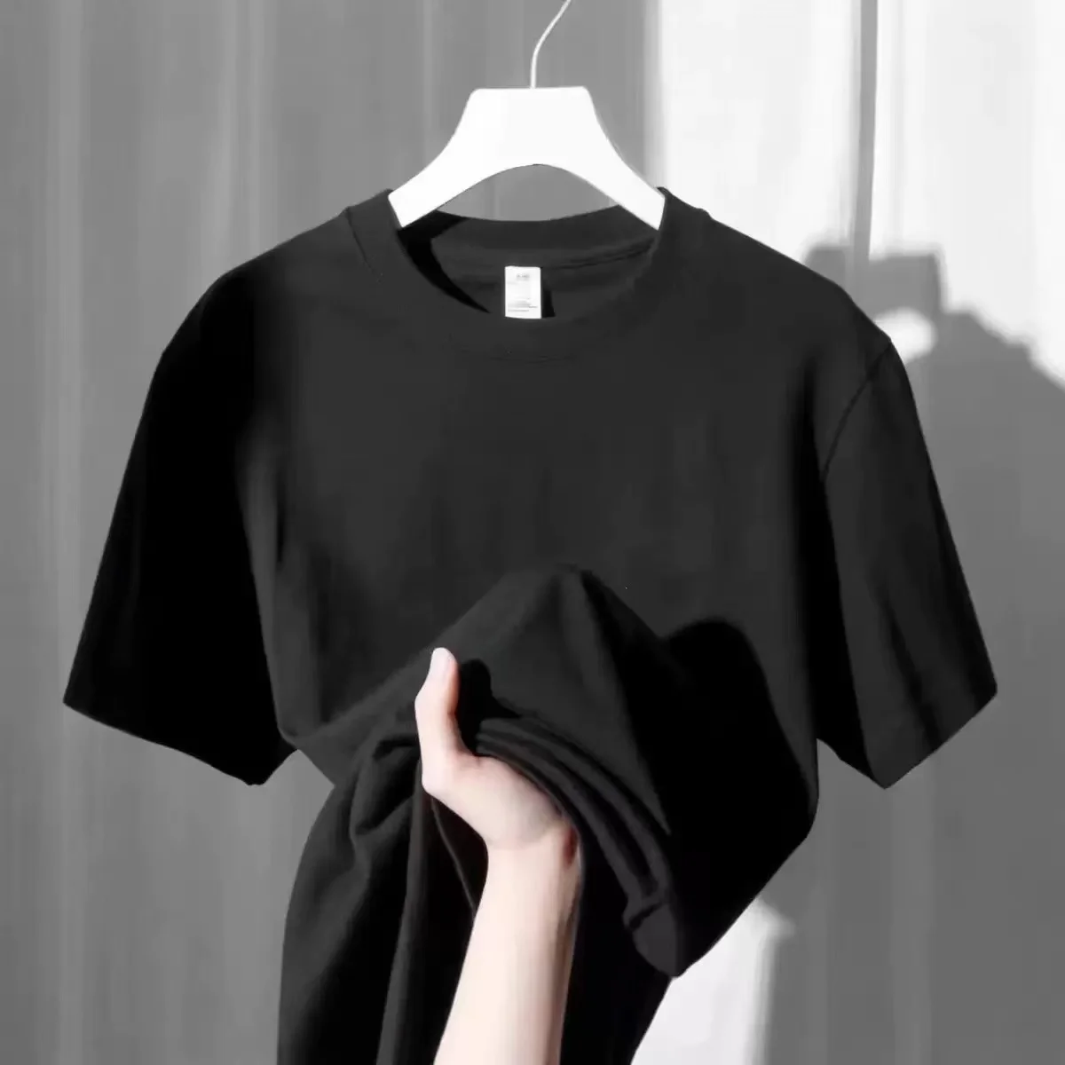 เสื้อยืดแขนสั้นผ้าฝ้ายลายกราฟิ - Summer Clothing Drip บทวิจารณ์และราคา