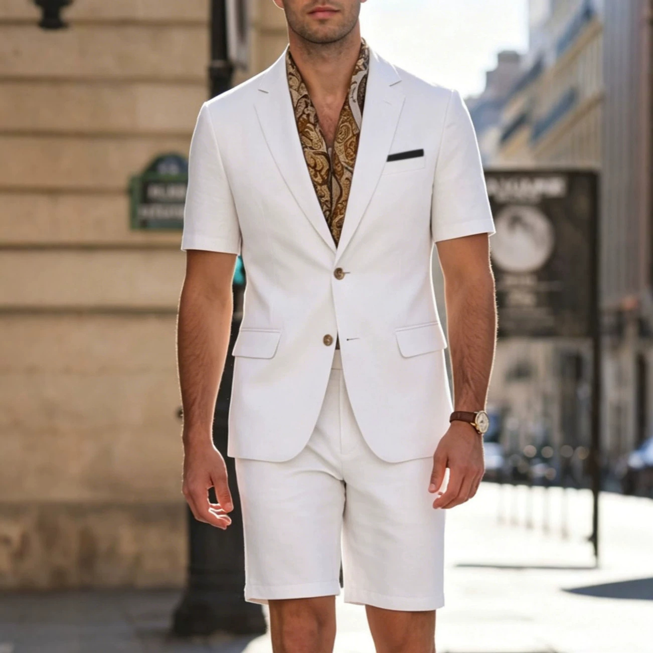 ชุดสูทลำลองแขนสั้นสำหรับสุภาพบ - Summer Clothing Amazon บทวิจารณ์และราคา