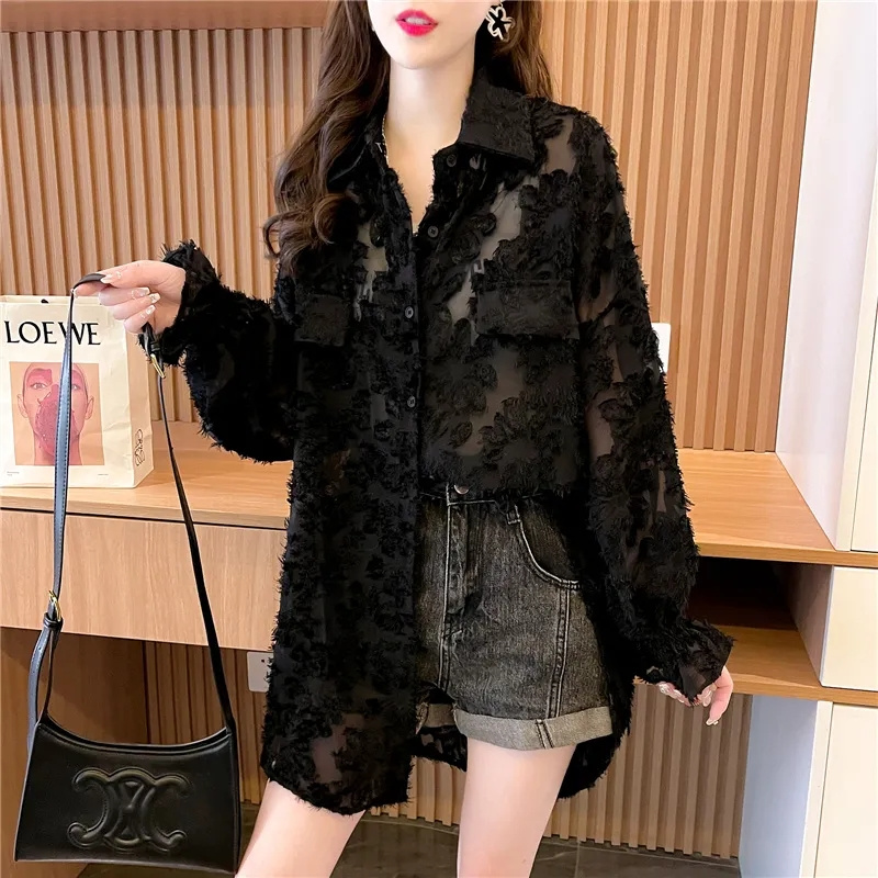 หญิงเกาหลีหลวมลูกไม้ป้องกันแสง - Summer Clothing Drop บทวิจารณ์และราคา