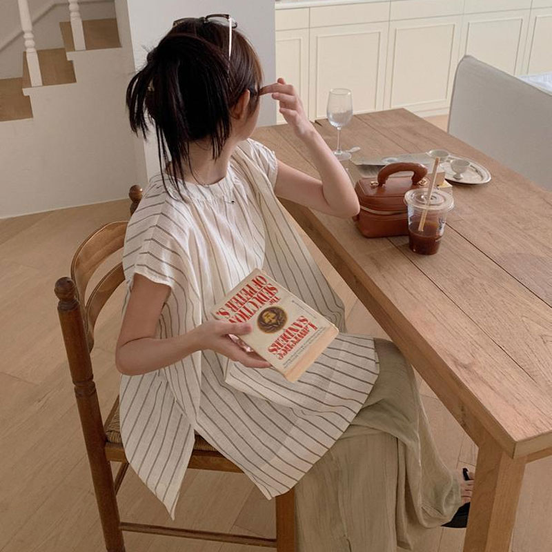 เสื้อเชิ้ตลายทางลำลอง เสื้อผ้า - Summer Clothing Drop บทวิจารณ์และราคา